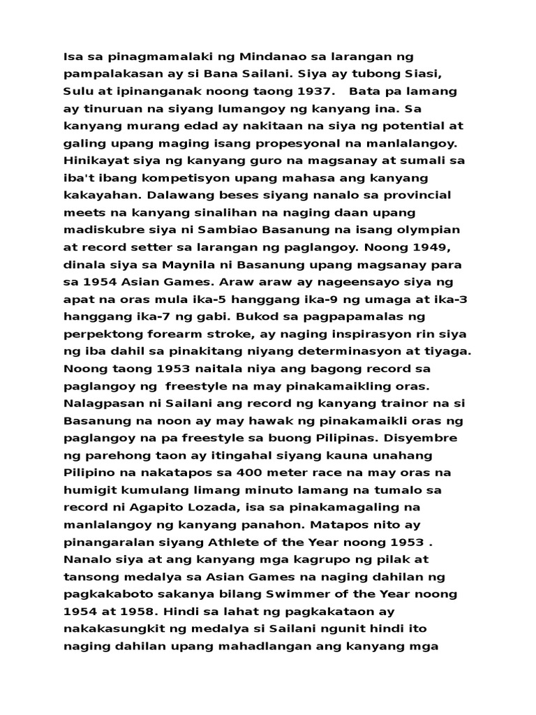 Isa Sa Pinagmamalaki NG Mindanao Sa Larangan NG Pampalaksan Ay Si Bana
