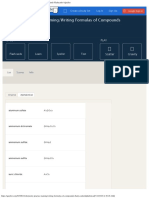 Chemistry - Practice NamingWriting Formulas of Compounds Flashcards Quizlet