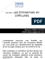 Droit Des Entreprises en Difficulté CCA 5ème Année