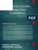 Gobiernos Locales y Seguridad Ciudadana