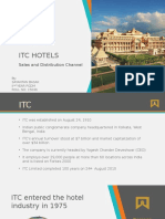 Itc Hotels: Sales and Distribution Channel