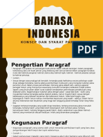 Bahasa Indonesia Konsep Dan Syarat Paragraf