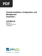 Firewall Installation, Configuration, and Management: Essentials I Lab Manual