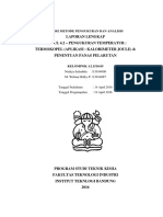 Laporan Praktikum PENGUKURAN TEMPERATUR 