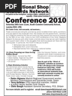 National Shop Stewards Network Conference 2010