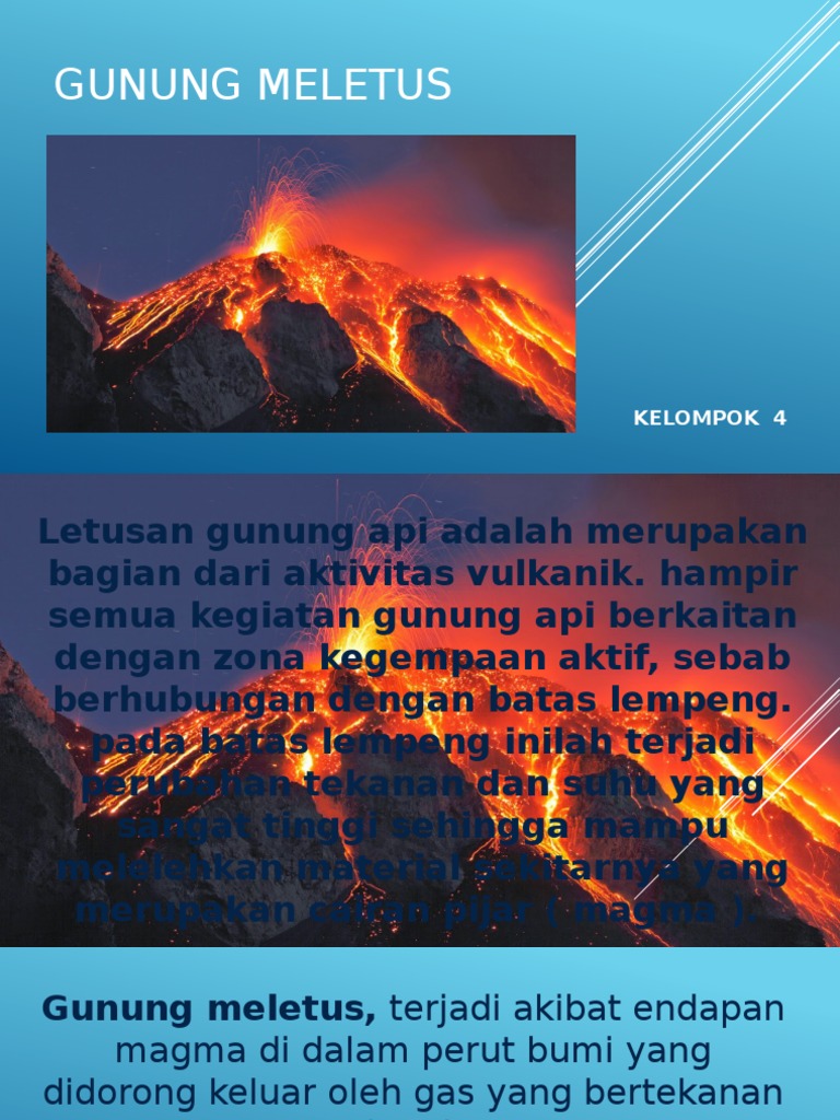 Gunung Meletus DISASTER