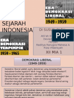 Sejarah (Indonesia Pada Masa Demokrasi Liberal Dan Demokrasi Terpimpin)