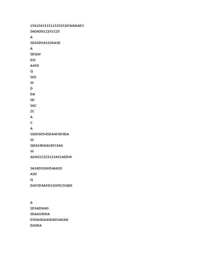 Document with Alphanumeric Codes | PDF
