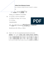 CV2015 - Tut 3 Soln - Uniform Flow & Manning Formula