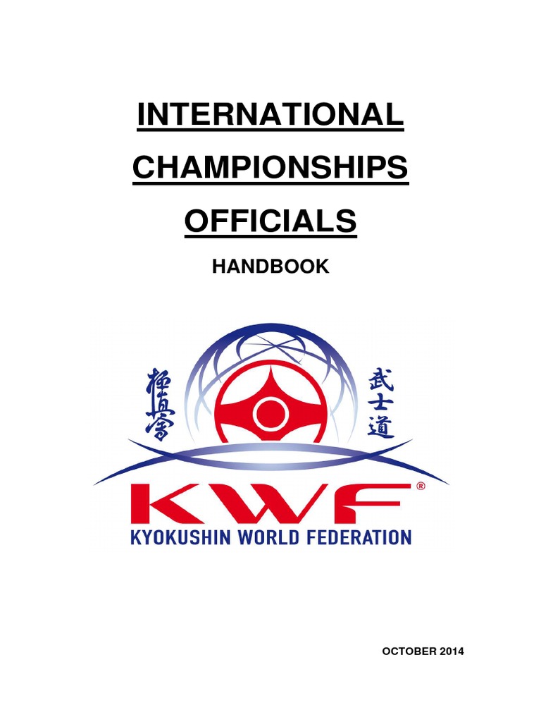 International Championships Officials Handbook PDF Referee