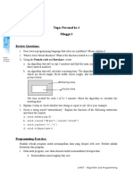 Tugas Personal Ke-1 Minggu 2: 1446T - Algorithm and Programming