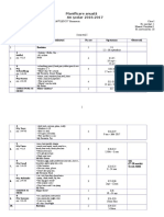 Planificare Anuală An Şcolar 2016-2017: Nr. CRT Unitatea de Invatare Continuturi Nr. Ore Saptamana Observatii Revision