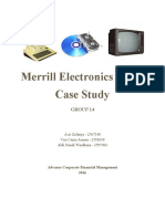 Merrill Electronics Corp. Case Study: Group 14