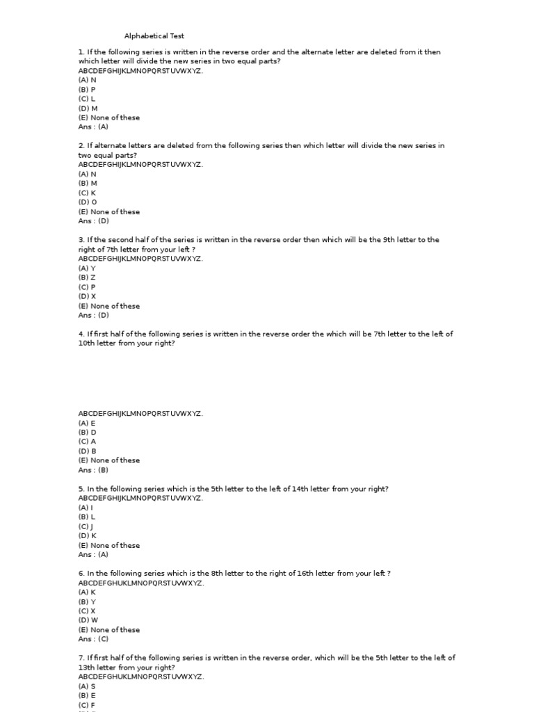 Mental Ability Test Result