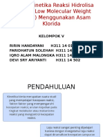 Aplikasi Kinetika Reaksi Hidrolisa LMWCS (Low Molecular Weight Chitosan