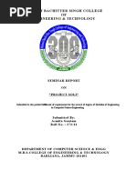 Download project soli seminar reportdocx by Asmita Gautam SN325260954 doc pdf