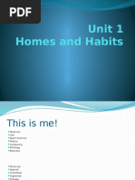 Unit 1 Homes and Habits