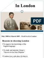 Rizal in London. Reporting