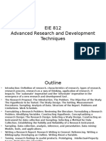 EIE 812 Advanced Research and Development Techniques