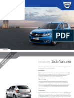 Dacia Sandero Brochure October 2012