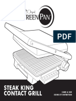 Steak King Contact Grill Care Guide