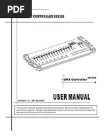 User Manual User Manual: DMX 512 Controller Series