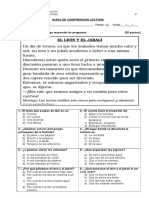 GUÍA 3° AÑO Fábula El León y El Jabalí