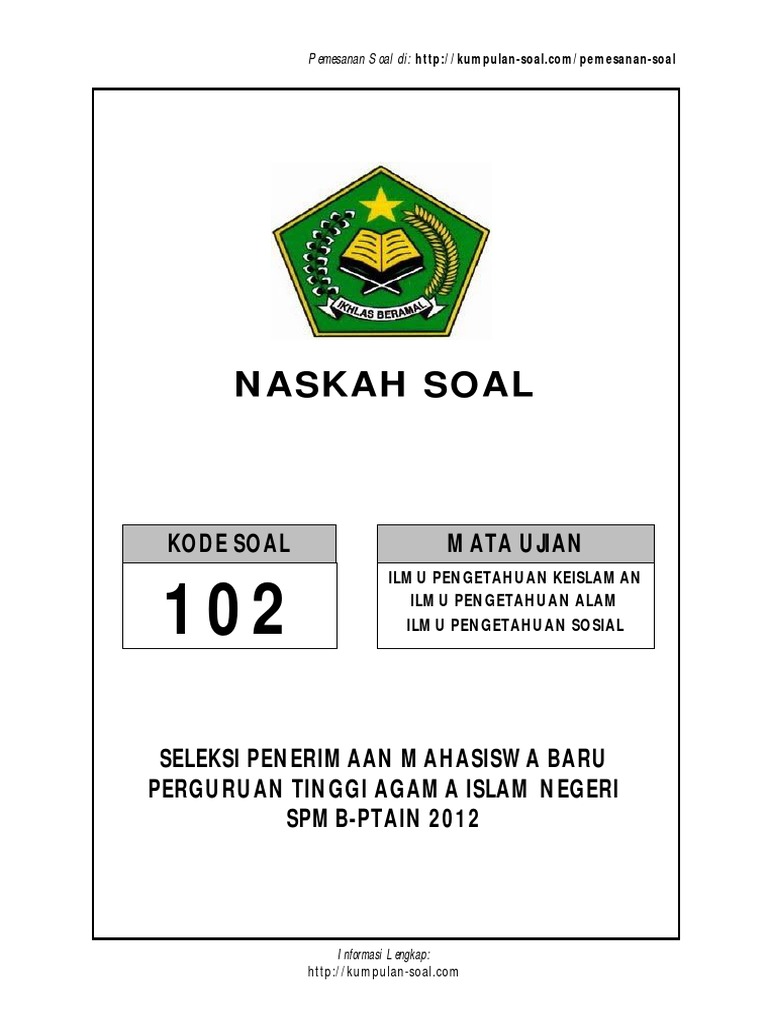 Soal Wawasan Keislaman