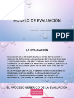 Modelo de Evaluación