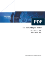 Market Impact Model - Nicolo G. Torre, Ph.D. Mark J. Ferrari, Ph.D.