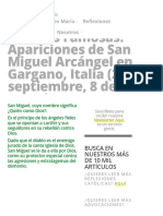 Las Más Famosas - Apariciones de San Miguel Arcángel en Gargano, Italia (29 de Septiembre, 8 de Mayo) Foros de La Virgen María PDF