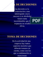 Decisiones en Obras