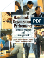 Handbook of Organizational Performance