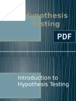 Hypothesis Testing Ztest