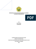 Laporan Praktikum Matematika Dasar Penenalan Matlab Dan Aljabar