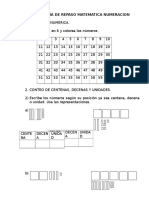 Guía de repaso matemática: Numeración y operaciones hasta 1000 en  caracteres