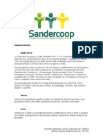 Sandercoop OC: Objeto social, misión y visión