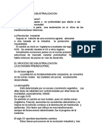 El Proceso de Industrialización