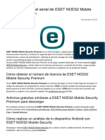 Como Conseguir El Serial de Eset Nod32 Mobile Security Premium 24474 Nyeivt