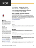 TheEffectsofPerioperativeMusic InterventionsinPediatricSurgery:A SystematicReviewandMeta-Analysisof RandomizedControlledTrials