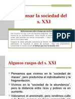 Pensar La Sociedad Del S. Xxi