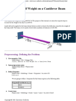 02-01-Effect of Self Weight on Acantlever Beam