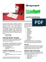 Printer Repair Trainer: Instructor'S Package