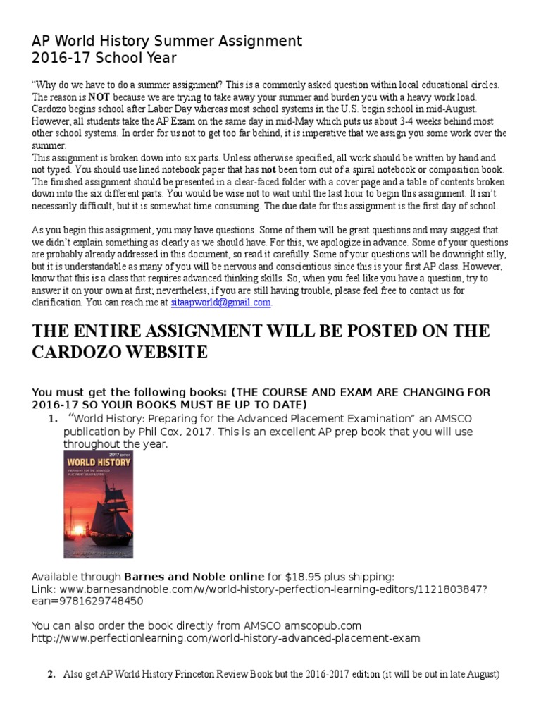 AP World History Summer Assignment PDF Hunter Gatherer Mesopotamia