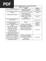 Agenda Cultural Del rio Corregida