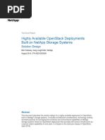 TR-4323-DeSIGN-0814 Highly Available OpenStack Deployment With NetApp Storage