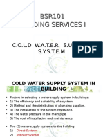 Cold Water Supply System