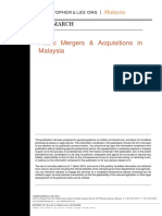 Public mergers & acquisitions in Malaysia