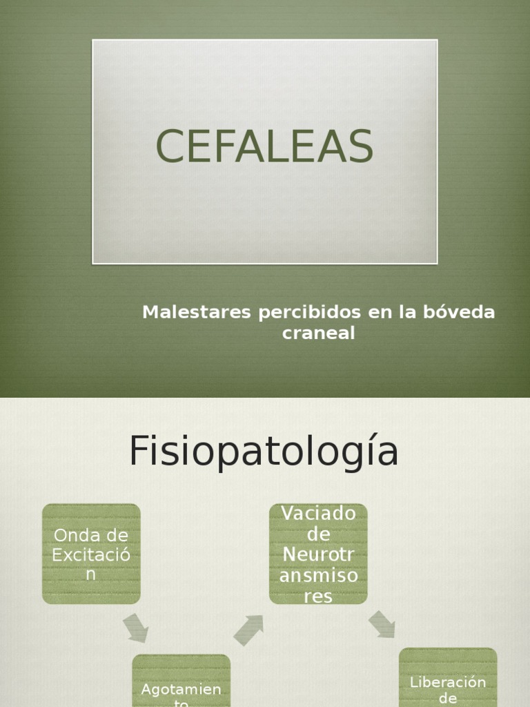 Cefaleas, Semiologia | PDF | Migraña | Dolor de cabeza