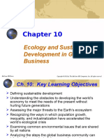 Ecology and Sustainable Development in Global Business: Mcgraw-Hill/Irwin